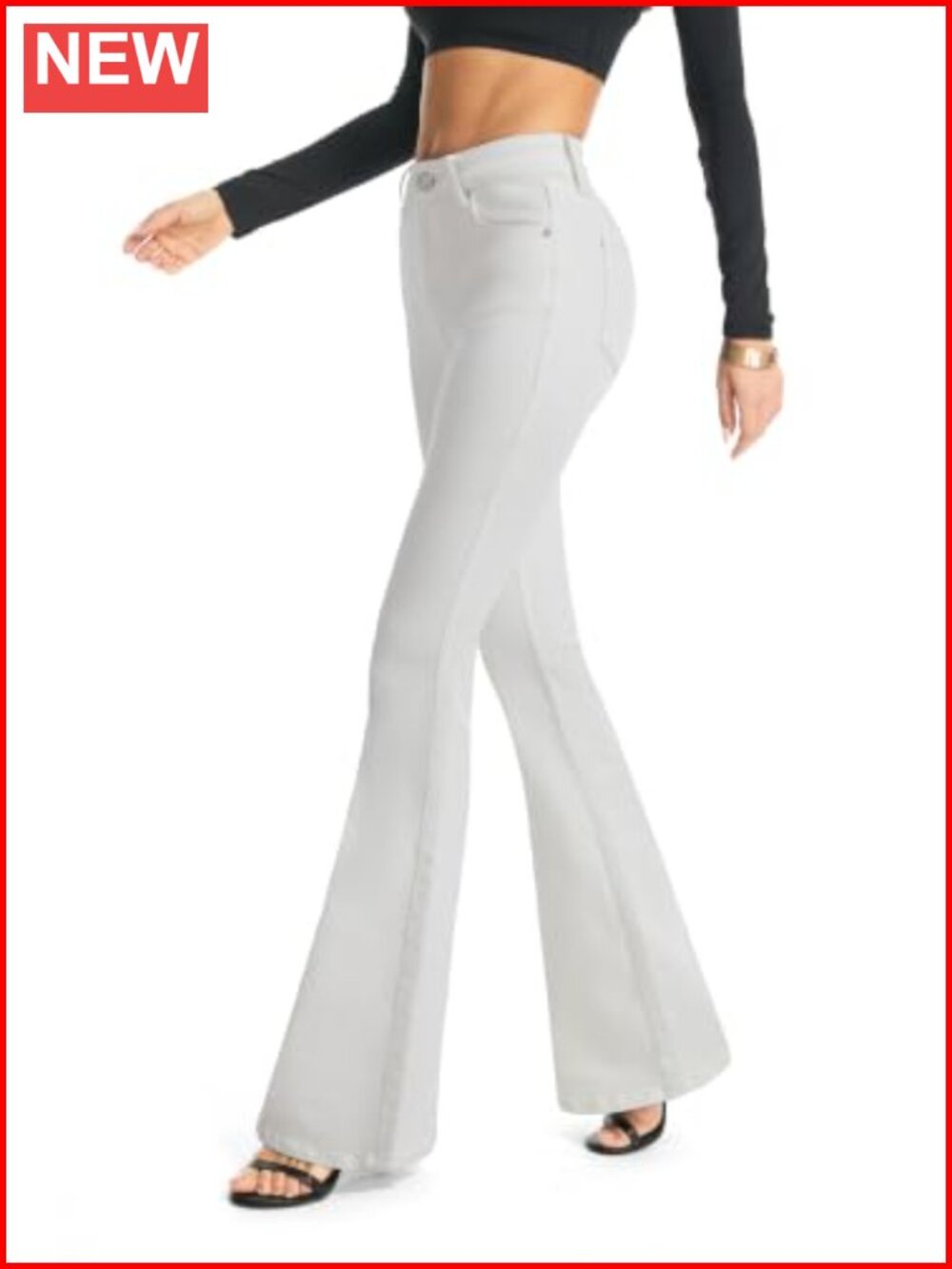 Curvy High Rise Bootcut Flare Stretch Denim Jeans